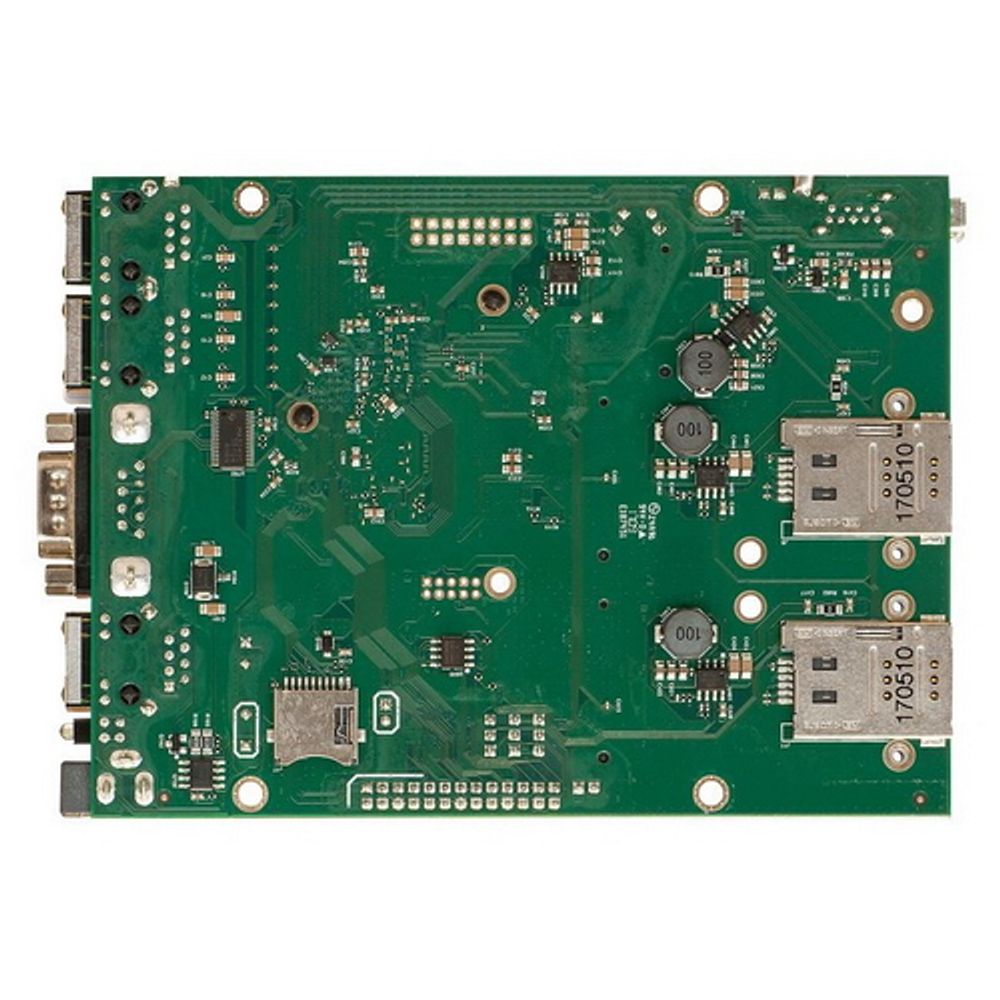 Маршрутизатор MikroTik RouterBOARD M33G with Dual Core 880MHz CPU, 256MB RAM, 3x Gbit LAN, 2x miniPCI-e, 2x SIM slots, USB, microSD slot, M.2 slot, RouterOS L4 (RBM33G)