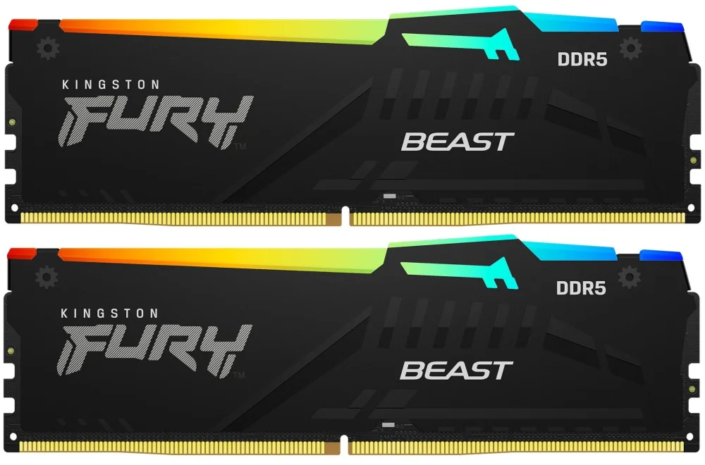 Память DDR5 2x32GB 5600MHz Kingston KF556C40BB2AK2-64 Fury Beast RTL PC5-44800 CL40 DIMM 288-pin 1.25В dual rank Ret