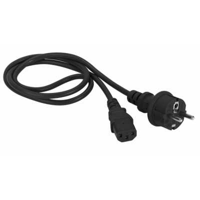 Кабель питания Lanmaster LAN-PP13/SH-0.5-BK