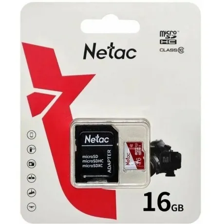 Карта памяти microSDHC 16GB Netac P500 ECO (NT02P500ECO-016G-R) (с SD адаптером) в Санкт-Петербурге