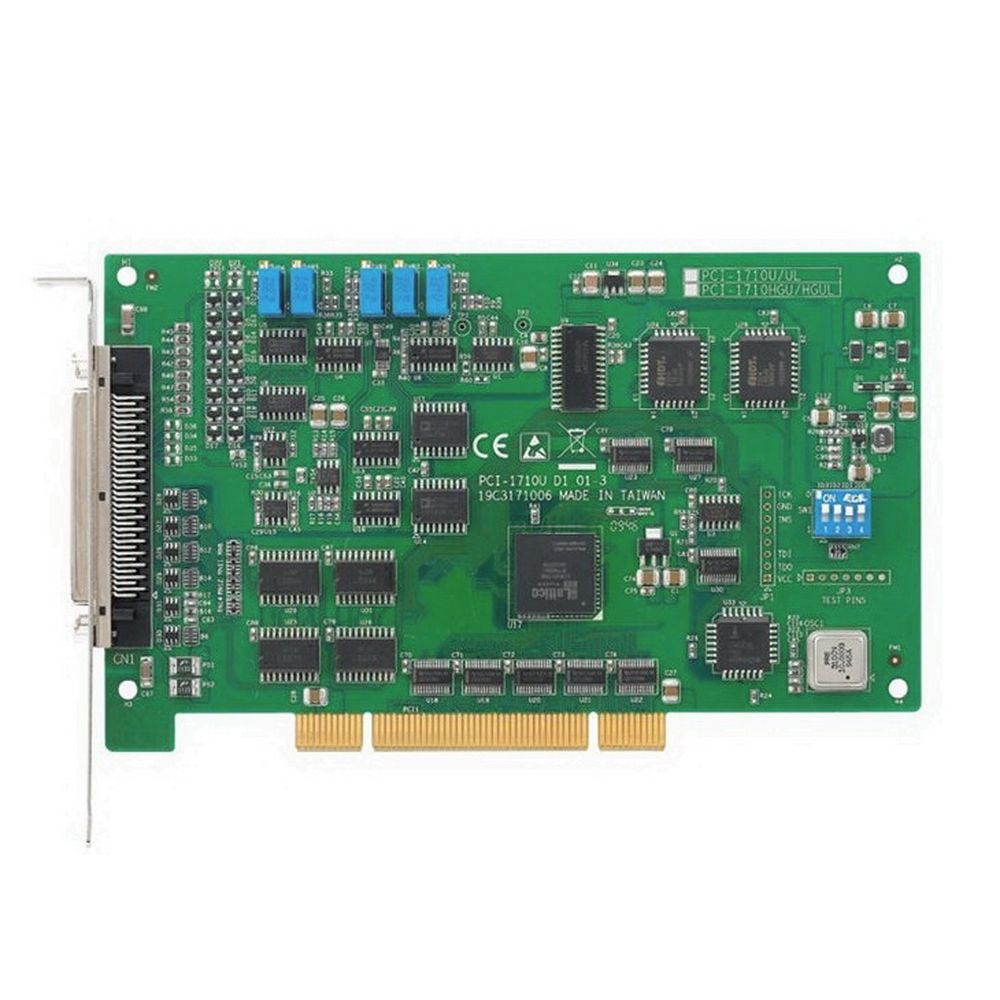 Плата интерфейсная Advantech PCI-1710HGU-DE Advantech Плата ввода-вывода Universal PCI, 16SE/8D AI, 2AO, 16DI, 16DO/ плата аналогового ввода-вывода / 100KS/s 12-bit Multi. Uni. PCI Card / High-gain