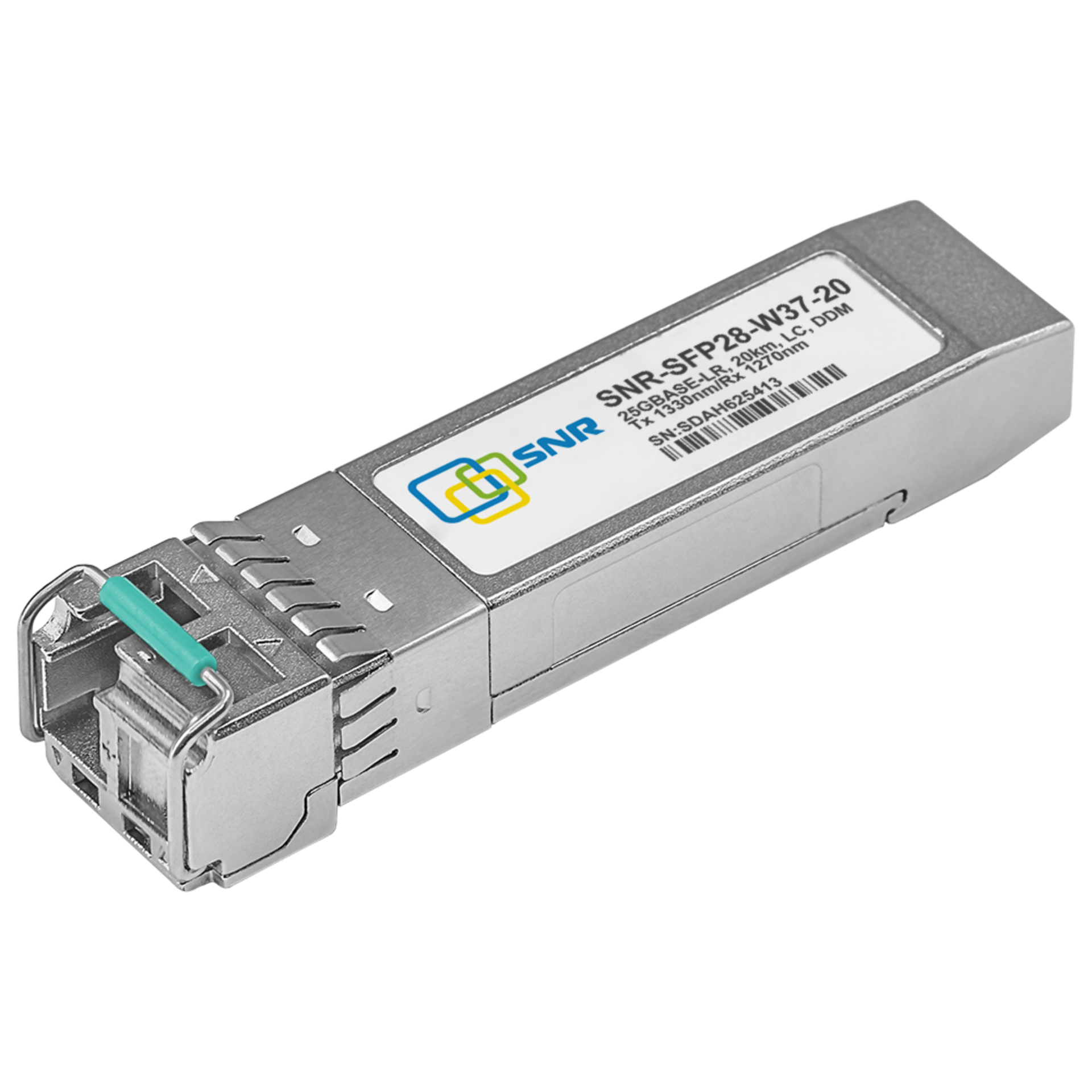 Модуль SFP28 WDM, 25GBASE, разъем LC, дальность до 20км, 1330нм