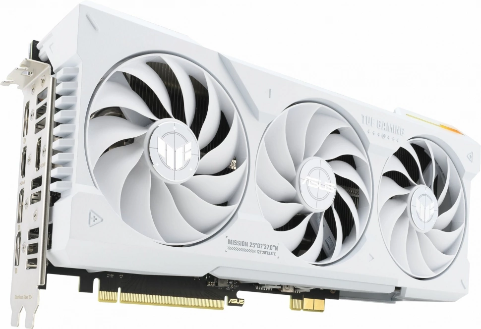 Видеокарта Asus TUF-RTX4070TIS-O16G-BTF-WHITE (90YV0KI0-M0NA00)