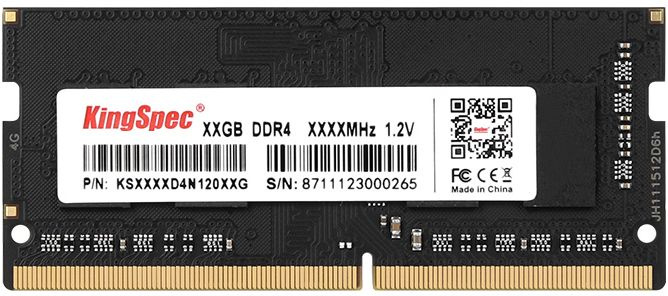 Память DDR4 4GB 3200MHz Kingspec KS3200D4N12004G RTL PC4-25600 SO-DIMM 288-pin 1.2В dual rank Ret