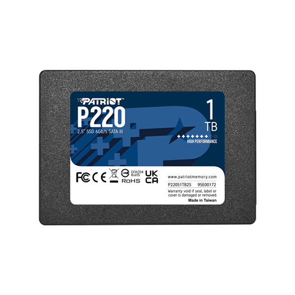 Накопитель SSD Patriot SATA III 1Tb P220S1TB25 P220 2.5" (P220S1TB25)