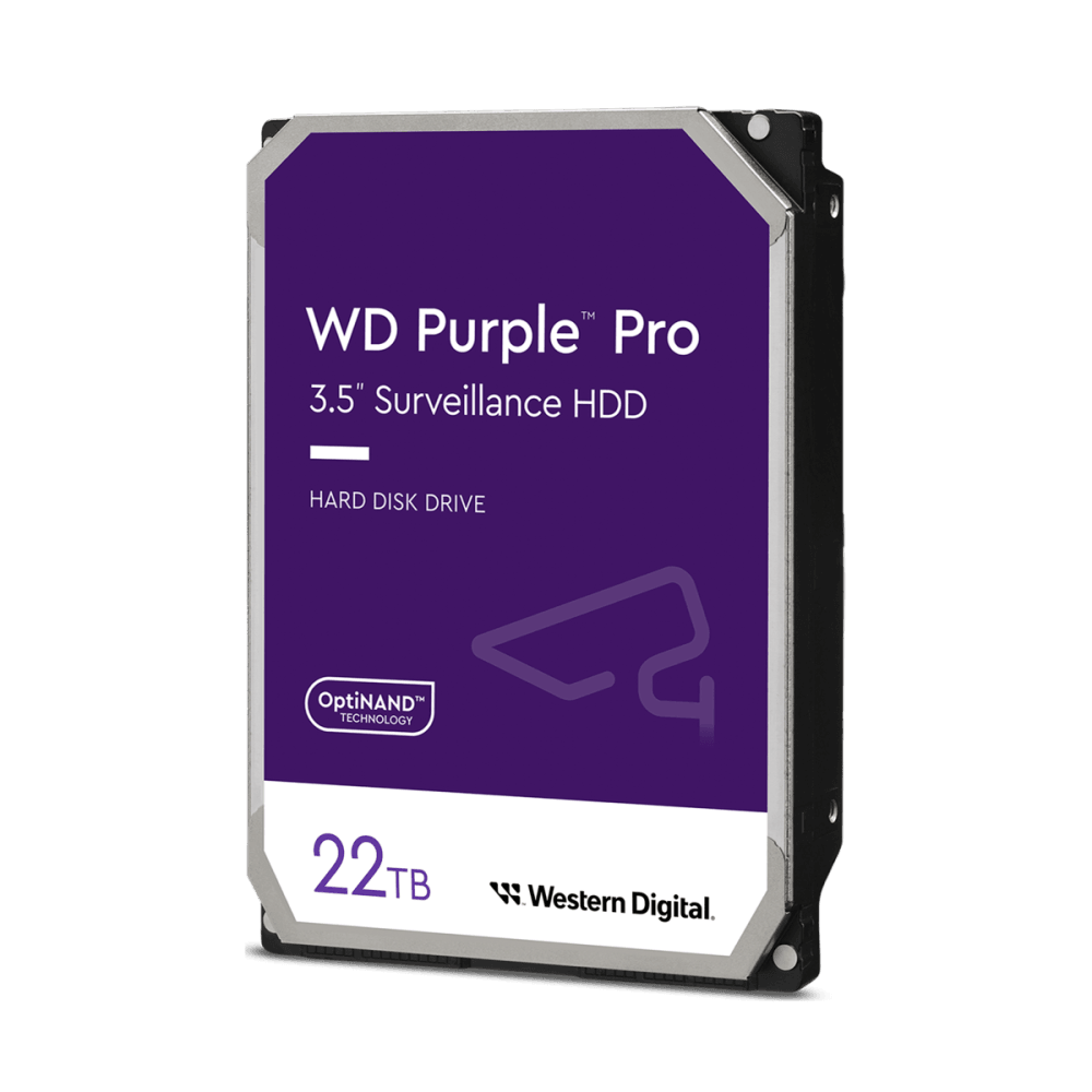Жесткий диск Western Digital Purple PRO WD181PURP 22TB 3.5" 7200 RPM 512MB SATA-III All Frame AI для систем видеонаблюдения