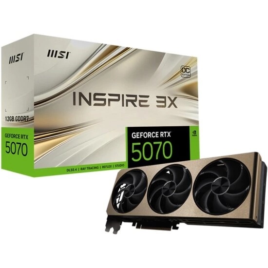 Видеокарта MSI RTX 5070 12G INSPIRE 3X