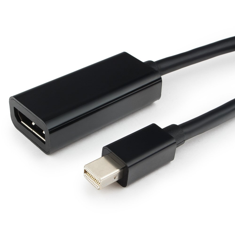 Cablexpert Переходник miniDisplayPort - DisplayPort, 20M/20F, длина 16см, черный (A-mDPM-DPF-001)