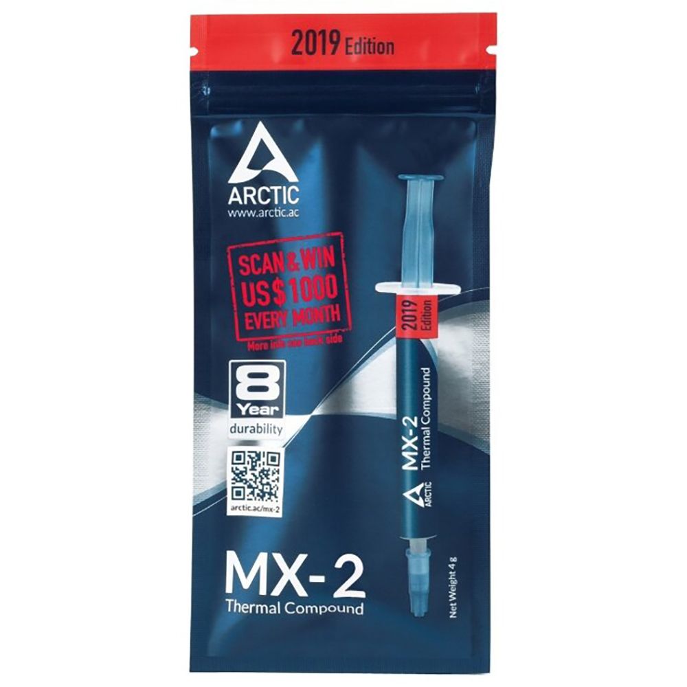 Термопаста Arctic MX-2 4 грамма 2019 Edition (ACTCP00005B) (701686) {50}
