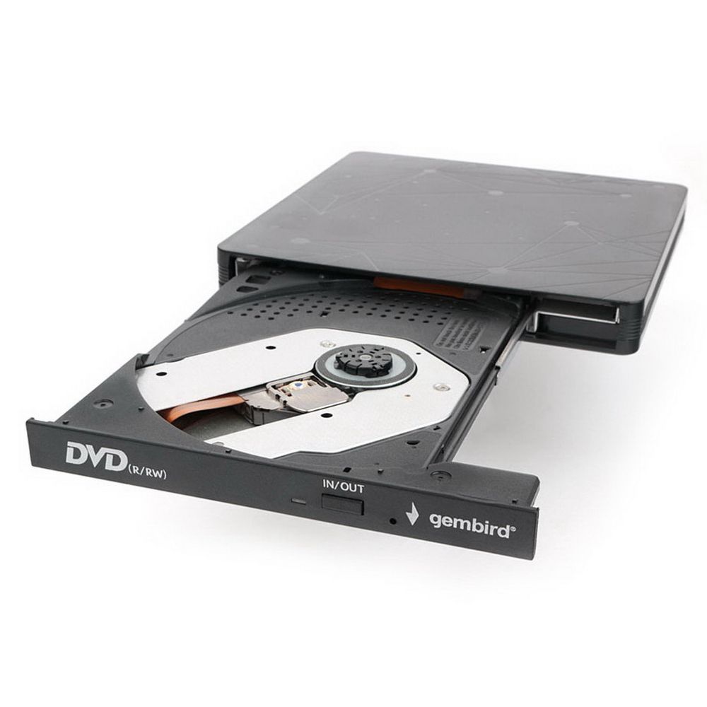 Внешний DVD-привод Gembird DVD-USB-03 USB 3.0 пластик, черный (DVD-USB-03) (271651) {20}