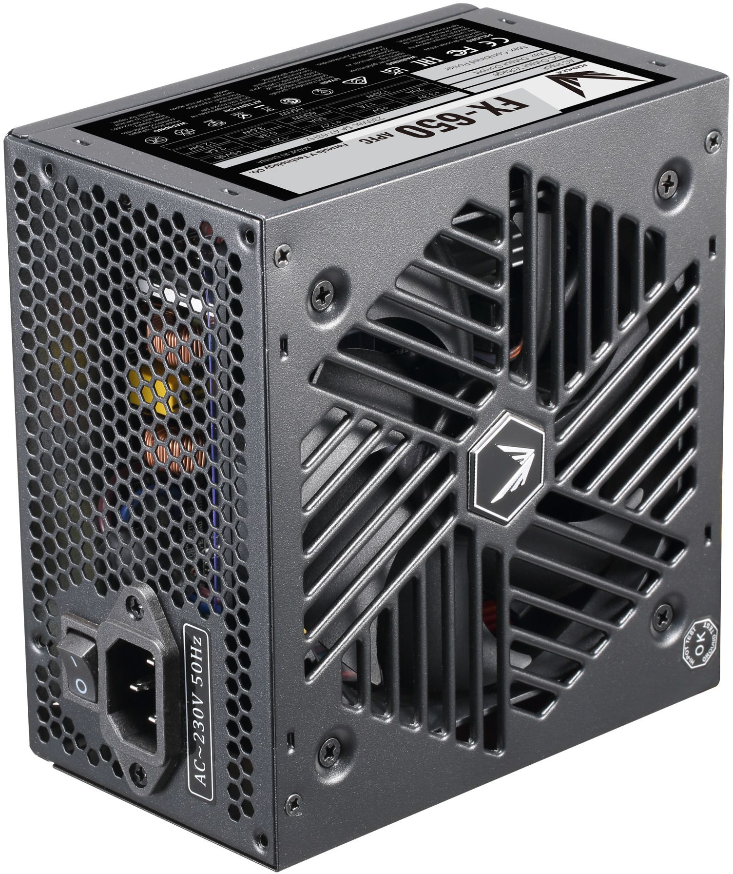 Блок питания Formula ATX 650W FX-650 (24+4+4pin) APFC 120mm fan 4xSATA RTL