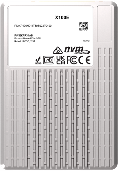 Накопитель SSD PHISON X100E 6400GB NVMe U.3 (15mm) PCIe NVMe Gen4 1x4 R7400/W6900MB/s 3D TLC 1750K/500K IOPS 3DWPD single port SSD Enterprise Solid State Drive, 1 year, OEM