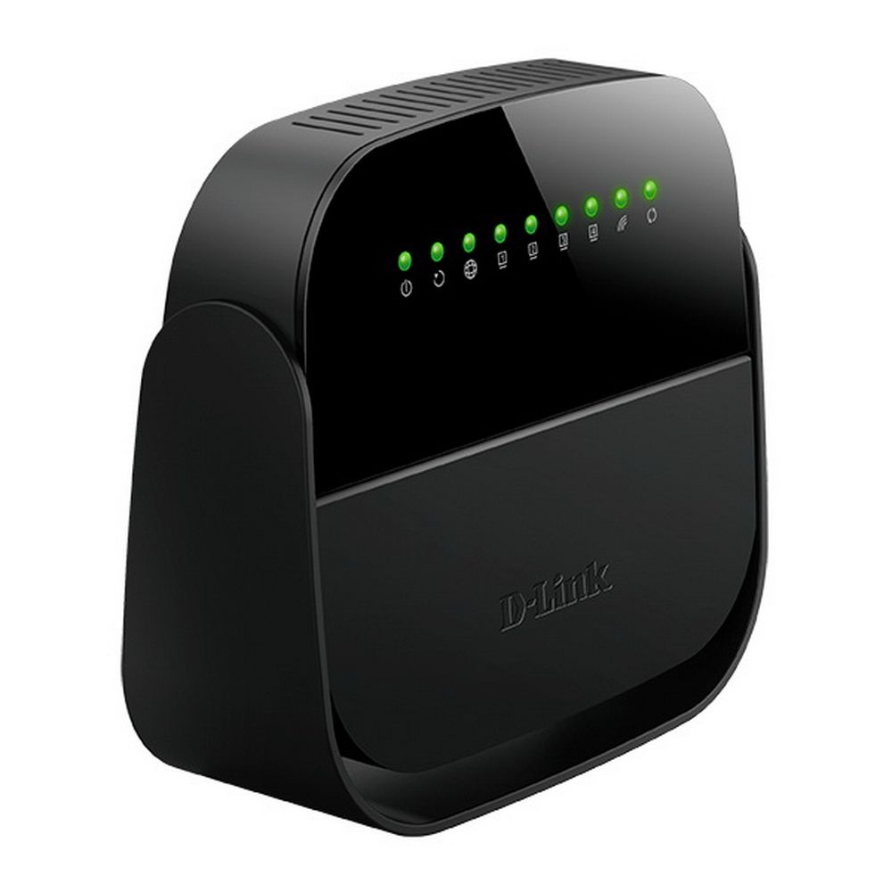 Роутер беспроводной D-Link DSL-2640U/R1A N150 ADSL2+/VDSL2 черный