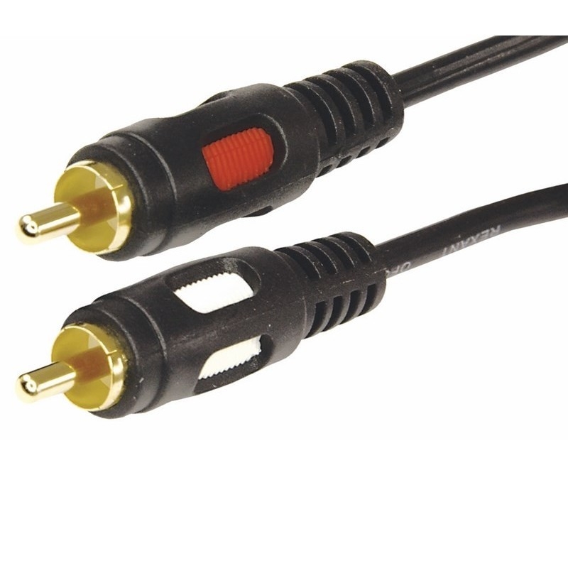 Rexant (17-0148) Шнур 2RCA Plug - 2RCA Plug 10М (GOLD)