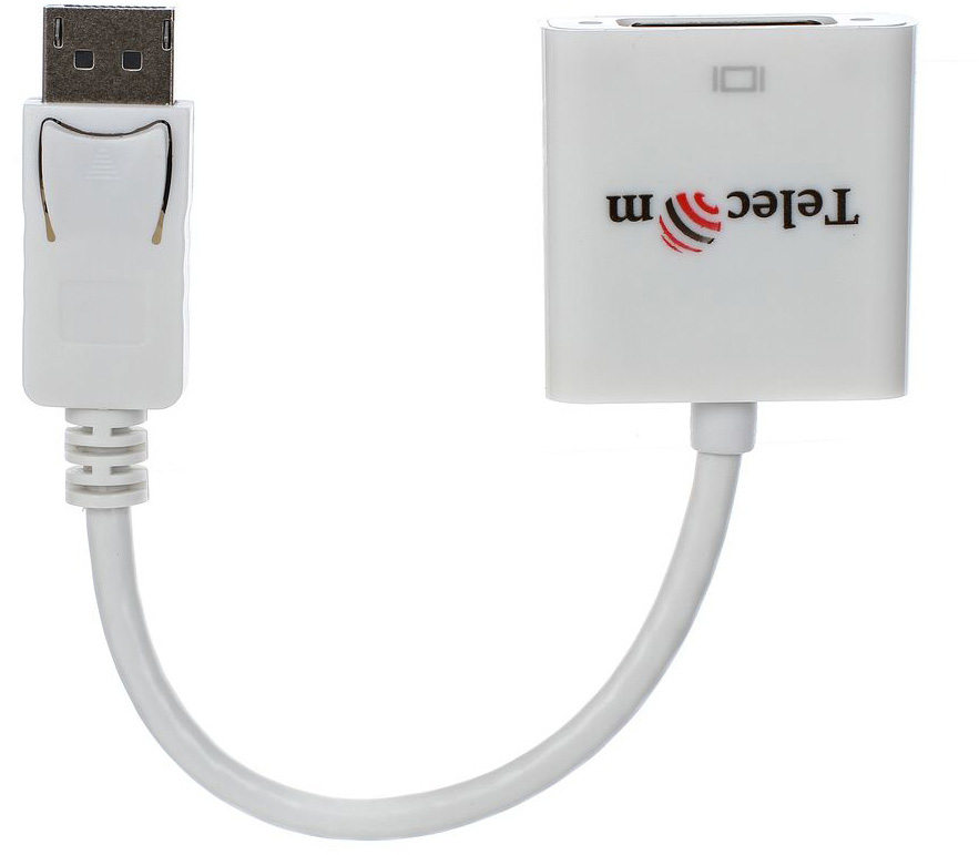 Кабель-переходник DP --> DVI-F 0,2m , Telecom (TA557) VCOM Telecom DP — DVI-F 0,2m (TA557)