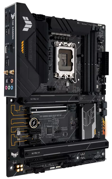 Материнская плата ASUS TUF GAMING B660-PLUS WIFI D4, LGA1700, B660, 4*DDR4, HDMI+DP, CrossFireX, SATA3 + RAID, Audio, Gb LAN, USB 3.2*8, USB 2.0*4, COM*1 header (w/o cable), ATX ; 90MB1920-M0EAY0 (TUF GAMING B660-PLUS WIFI D4)