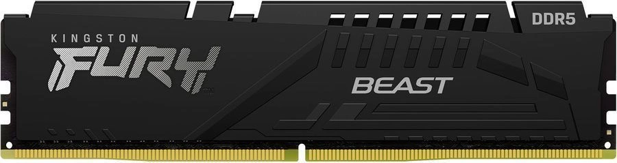 Память Kingston DDR 5 DIMM 16Gb PC51200, 6400Mhz, Kingston FURY Beast Black EXPO CL32 (KF564C32BBE-16)
