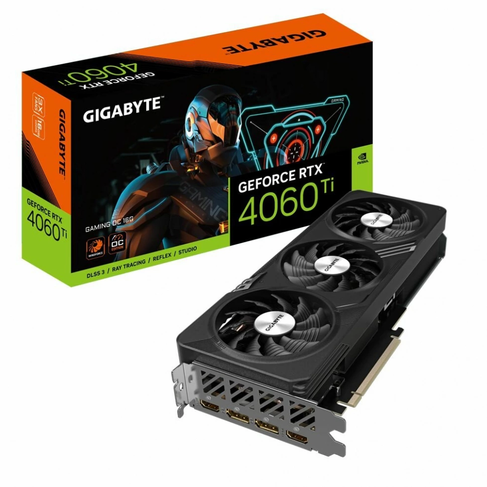 Видеокарта Gigabyte RTX 4060TI (GV-N406TWF2OC-16GD)