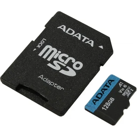 Карта памяти Adata micro SDXC 128Gb Premier UHS-I U1 V10 A1 + ADP (85/25 Mb/s) в Санкт-Петербурге