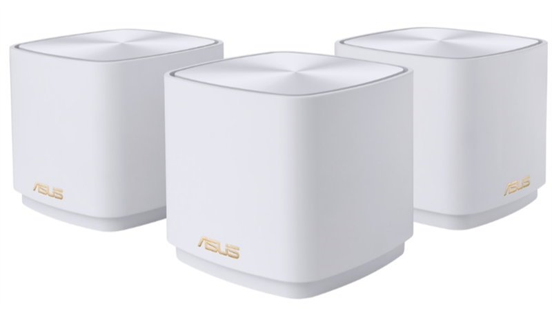 Роутер ASUS XD5 (W-1-PK)//3 access point, 802.11b/g/n/ac/ax, до 574 + 1201Mbps, 2,4 + 5 gGz, white ; 90IG0750-MO3B20 (XD5 (W-3-PK))