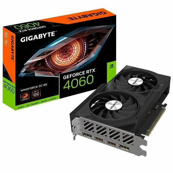Видеокарта Gigabyte GeForce RTX 4060 (GV-N4060GAMING-8GD)