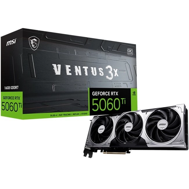 Видеокарта MSI nVidia GeForce RTX 5060 TI 16G VENTUS 3X OC