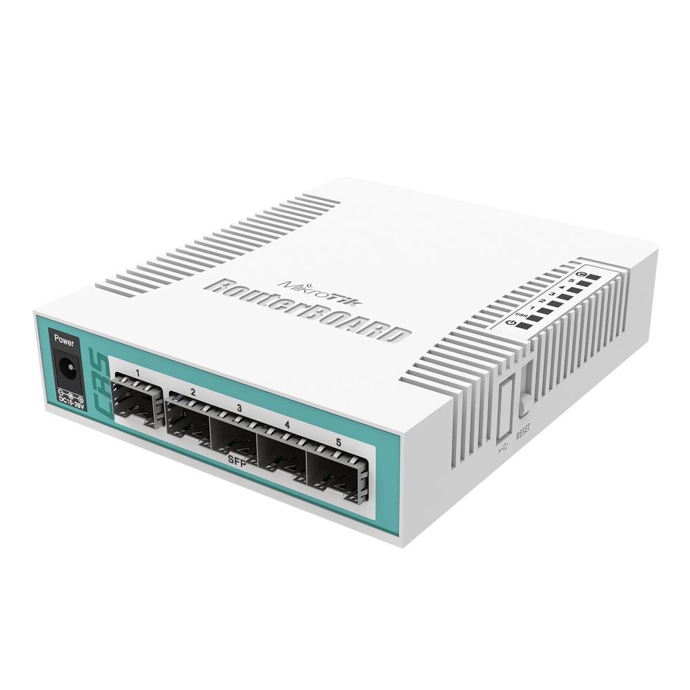 Коммутатор MikroTik CRS106-1C-5S 5SFP управляемый