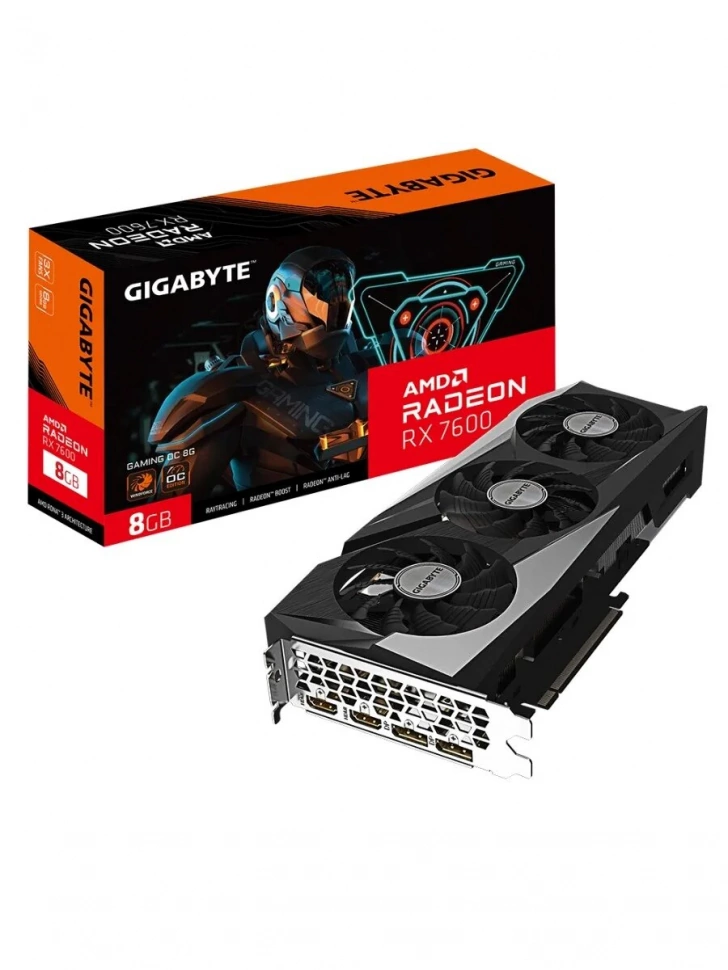 Видеокарта GigaByte AMD Radeon RX 7600 8Gb (GV-R76GAMING OC-8GD 1.1)