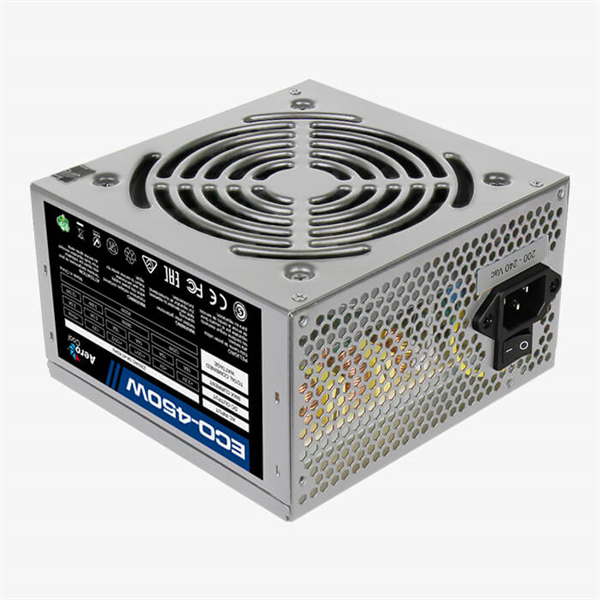 Блок питания Aerocool 650W Retail ECO-650W ATX v2.3 Haswell, fan 12cm, 400-mm cable, power cord, 20+4P, 12V 4+4P, 1x PCI-E 6+2P, 5x SATA, 3x PATA, 1x FDD (ECO-650W)