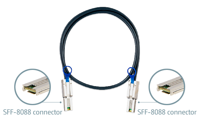 Кабель QNAP CAB-SAS10M-8088