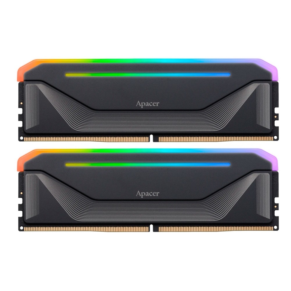 Оперативная память Apacer DDR5 32GB 6800MHz DIMM NOX RGB Black Gaming Memory (PC5-54400) CL36 1.4V Kit (2x16GB) (Retail) 2048*8 Heat Sink (Retail) 3 years (AH5U32G68C592NBAA-2)