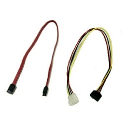Gembird/Cablexpert Кабель SATA интерфейсный (48см) 7pin/7pin и питания (15см) 4pin/15pin(CC-SATA)