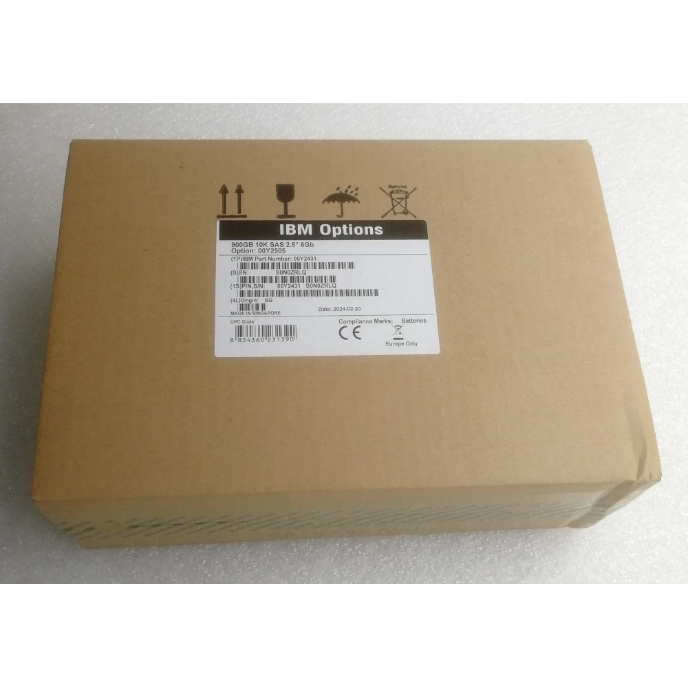 Жесткий диск IBM 00Y2505 900 ГБ 10K 6G SAS SFF 2.5 серверный HDD 00Y2431 00Y5708