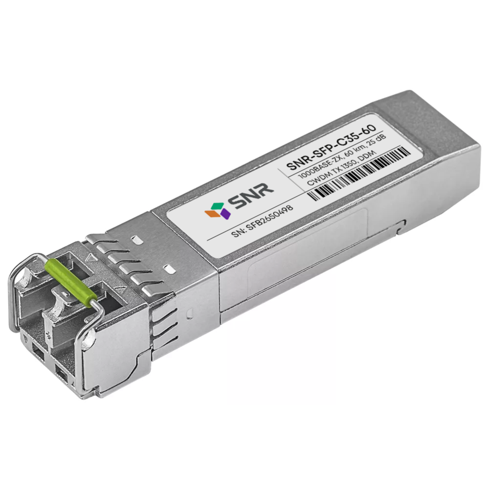 Модуль SFP CWDM оптический, дальность до 60км (25dB), 1350нм