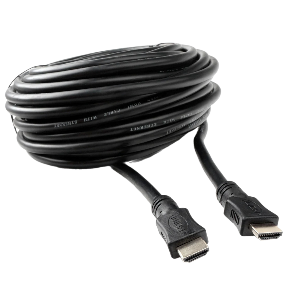Кабель HDMI Cablexpert CC-HDMI4L-15M, 15м, v2.0, 19M/19M, серия Light, черный, позол.разъемы, экран, пакет