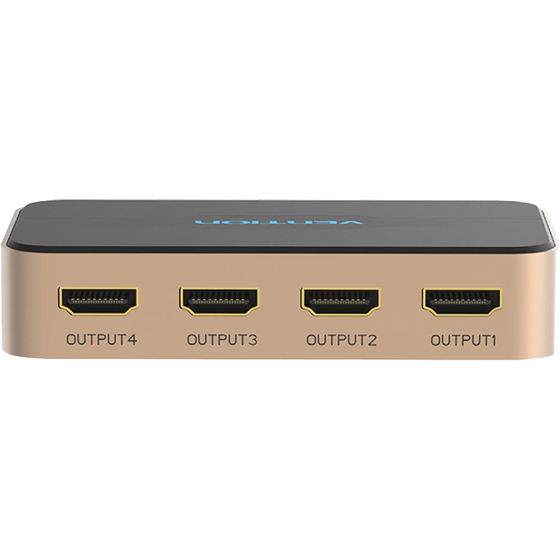 Разветвитель - сплиттер Vention HDMI 19F/4x19F на 4 монитора Разветвитель Vention HDMI 19F/HDMI 19F x 4 (ACCG0)