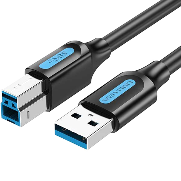 Кабель Vention USB 3.0 AM/BM - 2м Кабель Vention USB 3.0 AM/USB 3.0 BM (COOBH)