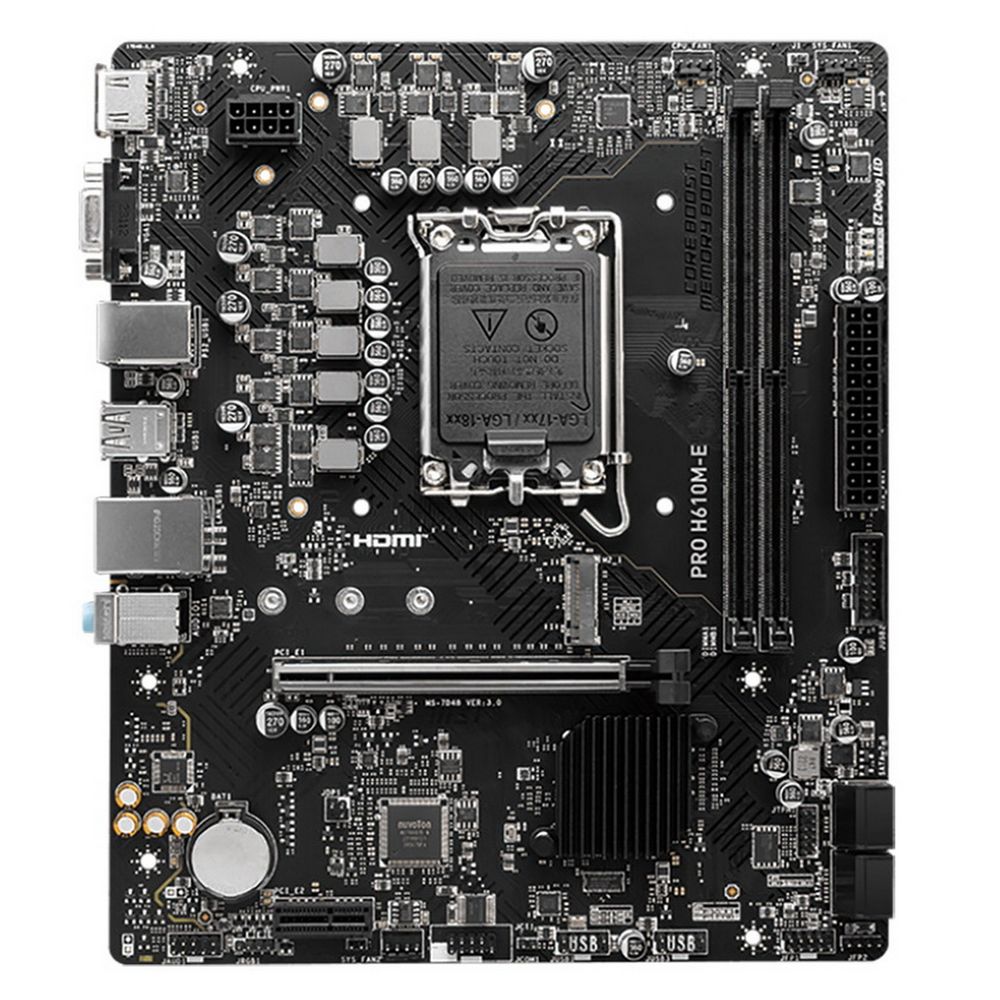 Материнская плата MSI PRO H610M-E