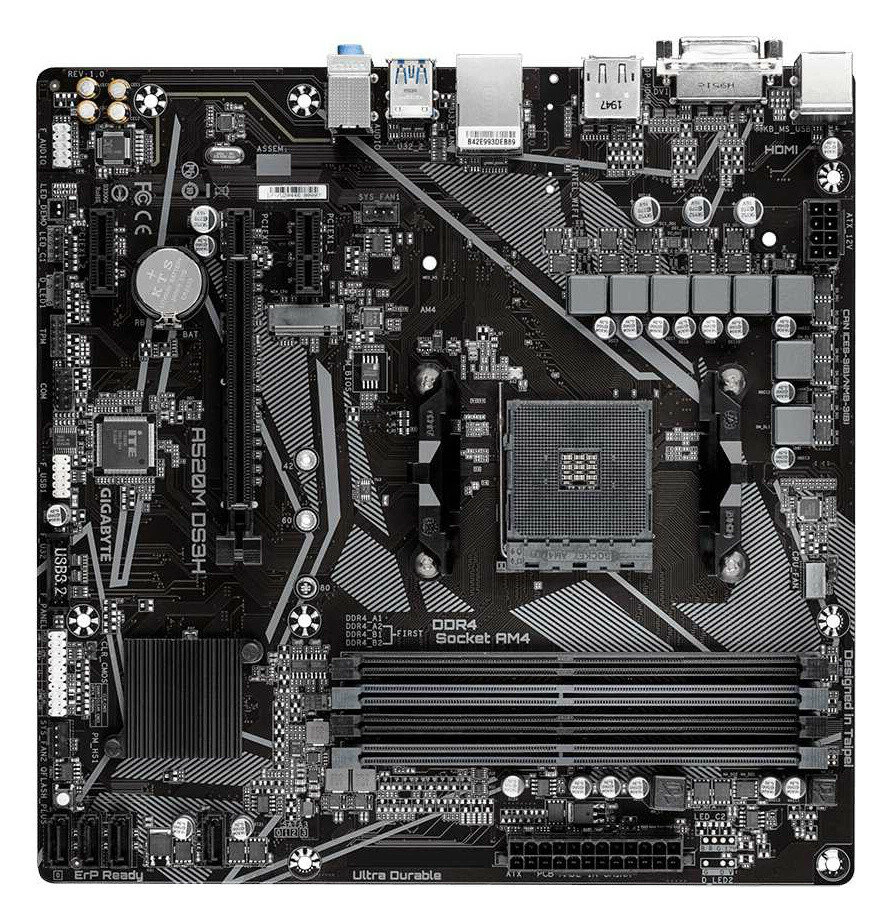 Материнская плата Gigabyte A520M DS3H AC