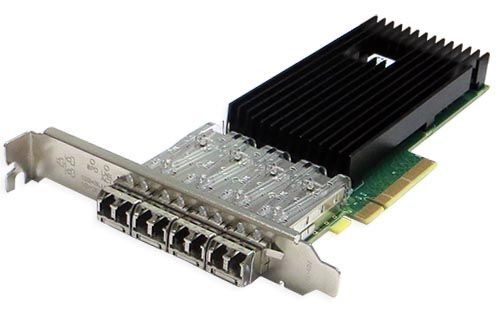 Сетевая карта Silicom 10Gb PE310G4I71LB-XR Quad Port Fiber 1/10 Gigabit Ethernet PCI Express Server Adapter 8 Gen3, Low Profile, with lower I/O metal bracket opening, Based on Intel® XL710, Low-profile (PE310G4I71LB-XR)