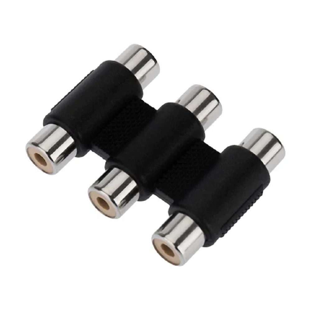 Rexant (14-0434) Переходник 3 гнезда RCA - 3 гнезда RCA