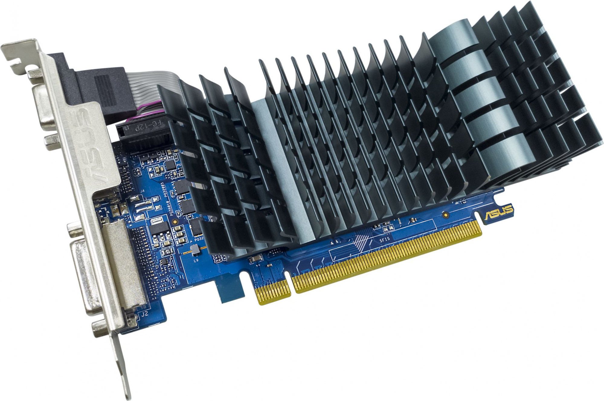 Видеокарта Asus PCI-E GT710-SL-2GD3-BRK-EVO NVIDIA GeForce GT 710 2048Mb 64 DDR3 954/5012 DVIx1 HDMIx1 CRTx1 HDCP Ret low profile