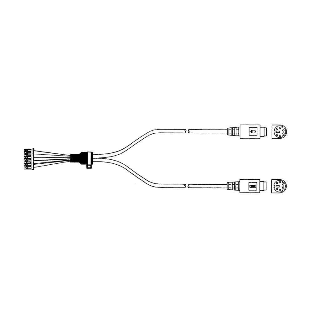 Кабель Advantech 1703060191 Кабель A Cable 1*6P-2.0/M-DIN 6P(F)*2 22cm