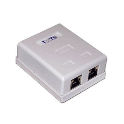 Розетка компьютерная TWT TWT-SM2-4545-WH