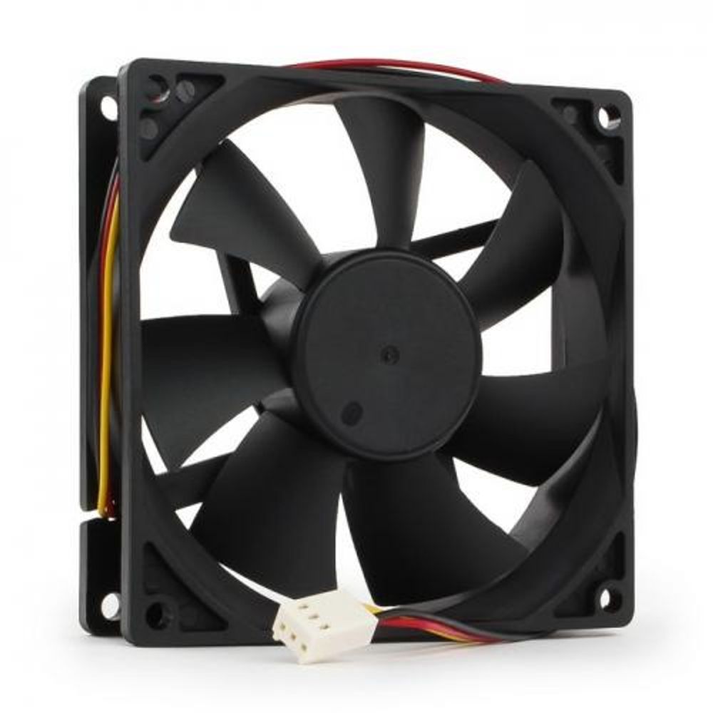 Вентилятор Gembird FANCASE2 92x92x25, втулка, 3 pin, провод 30 см {100} (033329)