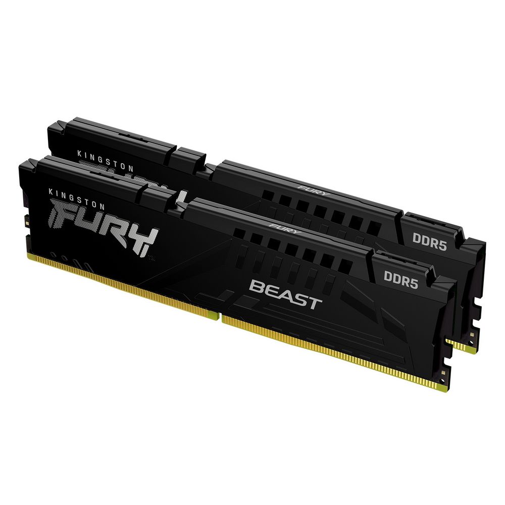 32GB Kingston DDR5 5200 DIMM FURY Beast Black EXPO Gaming Memory KF552C36BBEK2-32 Non-ECC, CL36 , 1.25V, 1RX8 (Kit of 2) 288-pin 16Gbit, RTL