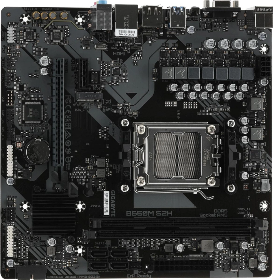 Материнская плата Gigabyte B650M S2H 1.2
