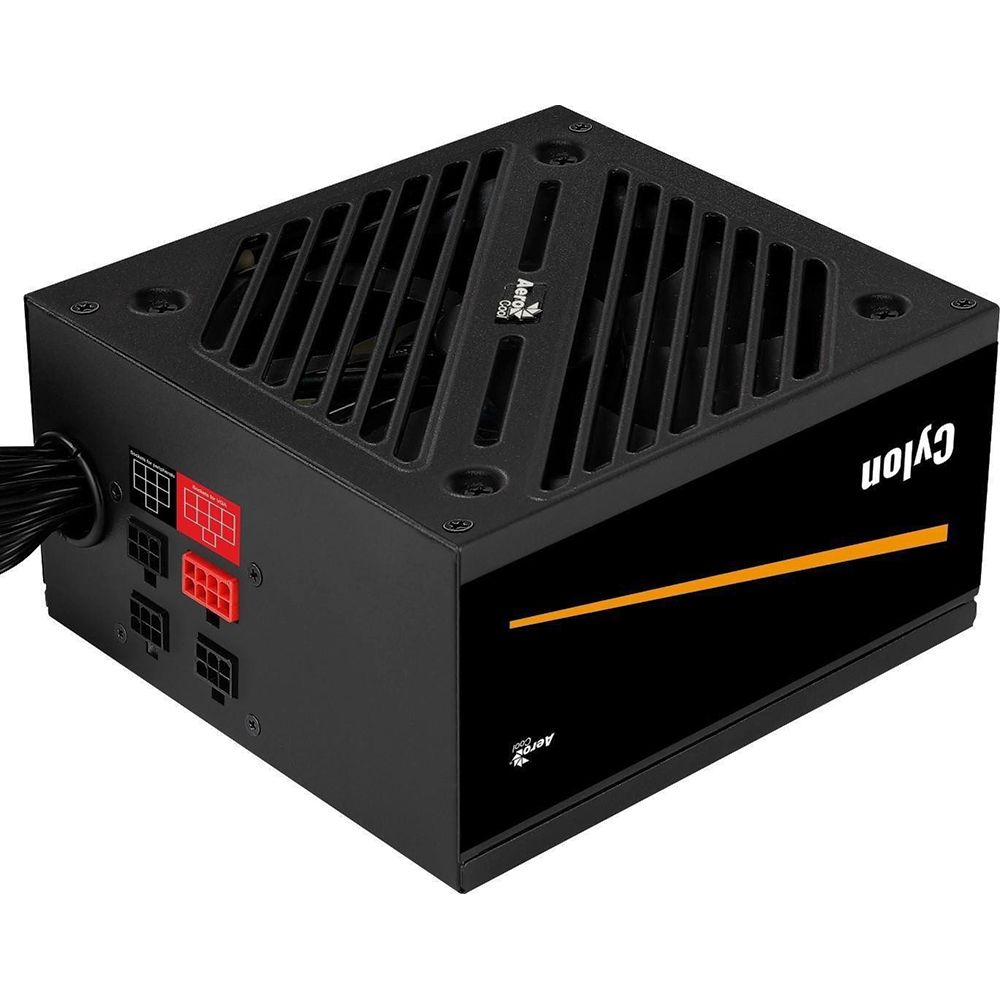 Блок питания Aerocool ATX 500W CYLON 500 80+ (24+4+4pin) APFC 120mm fan color 5xSATA RTL