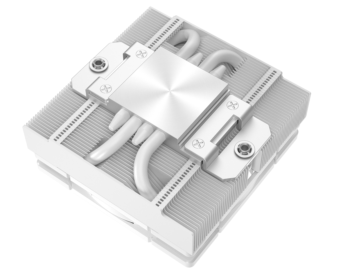 Cooler ID-Cooling IS-47-XT WHITE LGA1700/1200/115X/AM4 низкопрофильный высота 47mm TDP 95W, PWM, 4 тепл.трубки + медная база, FAN 92mm,белый) BOX
