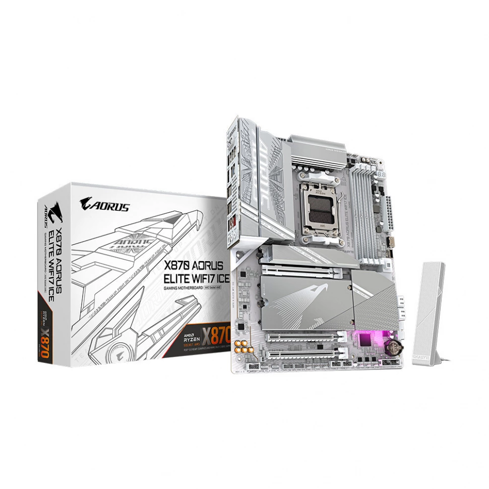 Материнская плата Gigabyte X870 AORUS ELITE WIFI7 ICE